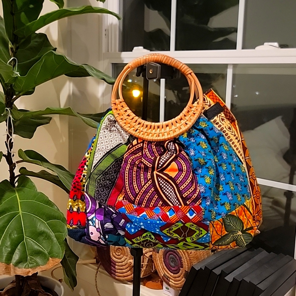 Color Pop African Patchwork Handbag